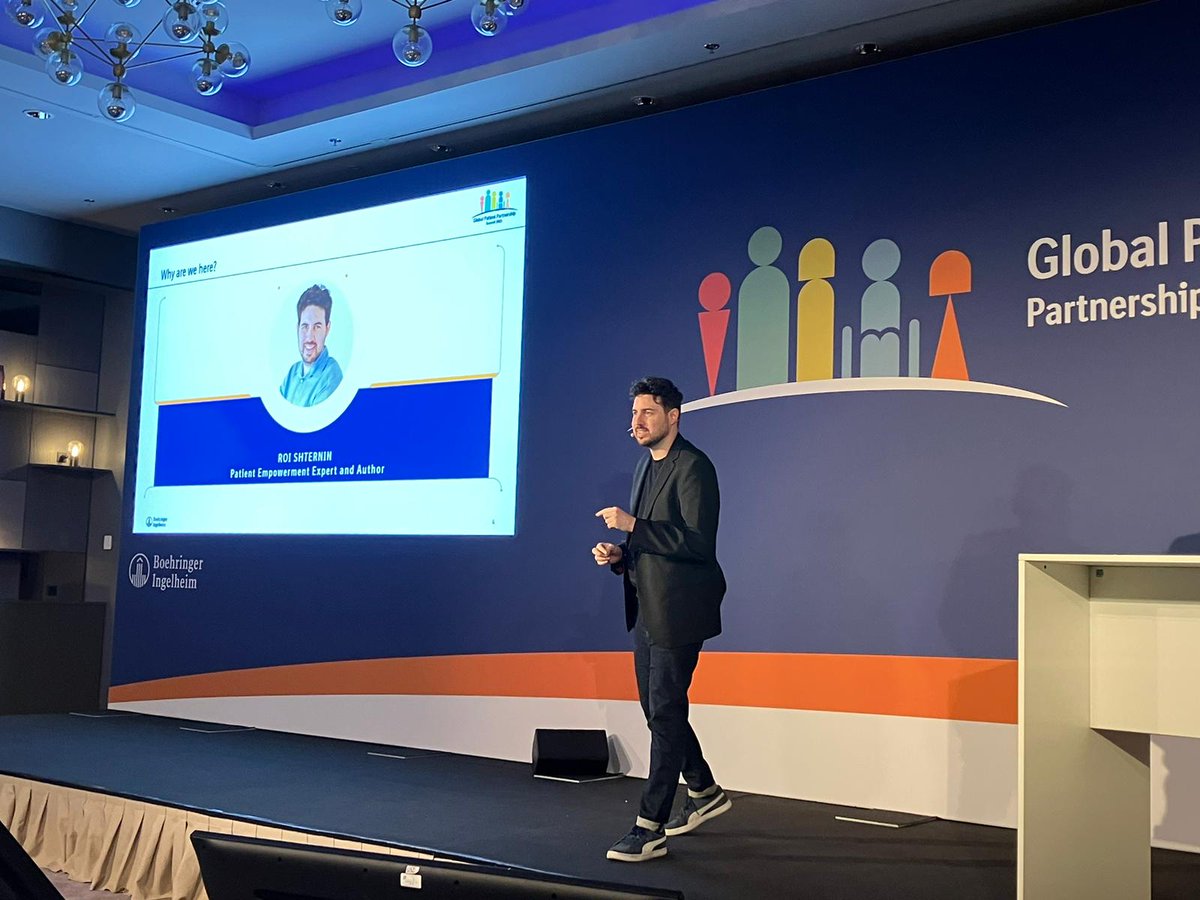 What an opening! Thanks for heaving me @Boehringer 
#patientsempowered #GPPS2023 #PatinetPoweredProgress #PatientsInvolved #keynote