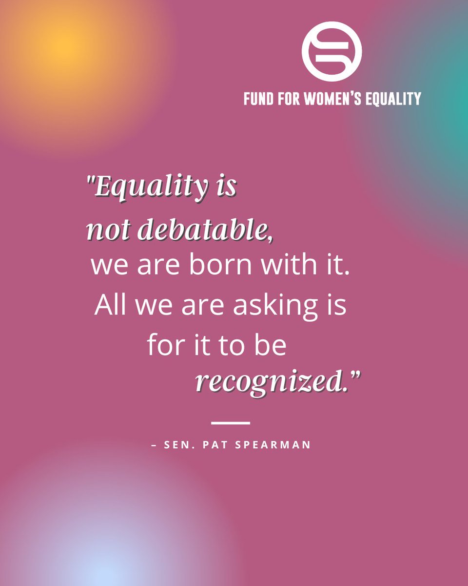 Without a doubt - YES!! Who's with us?! 

#EqualFuture #WomensEquality #GenderEquality #EqualRights #EqualityForAll #fundforwomensequality