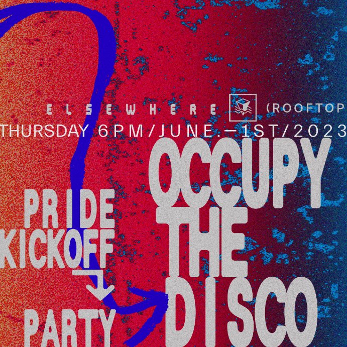 Just Announced!

└ Occupy The Disco ~ Pride Kickoff Party ~

6/1/2023 <a href="/elsewherespace/">𝚎 𝚕 𝚜 𝚎 𝚠 𝚑 𝚎 𝚛 𝚎</a> [rooftop]

tickets ➫ bit.ly/3WmCSNO