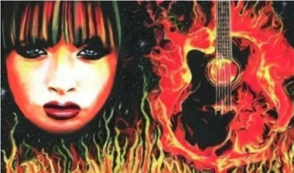 ElizavellaArt's tweet image. Rock Goddess flaming guitar painting: undefined to buy this art direct from me go to this link. #rockandrollart #rockerchick #musicart #originalpaintings #flamingguitarart #guitaronfire #womansface #womansportrait #artforsale paypal.com/instantcommerc…
