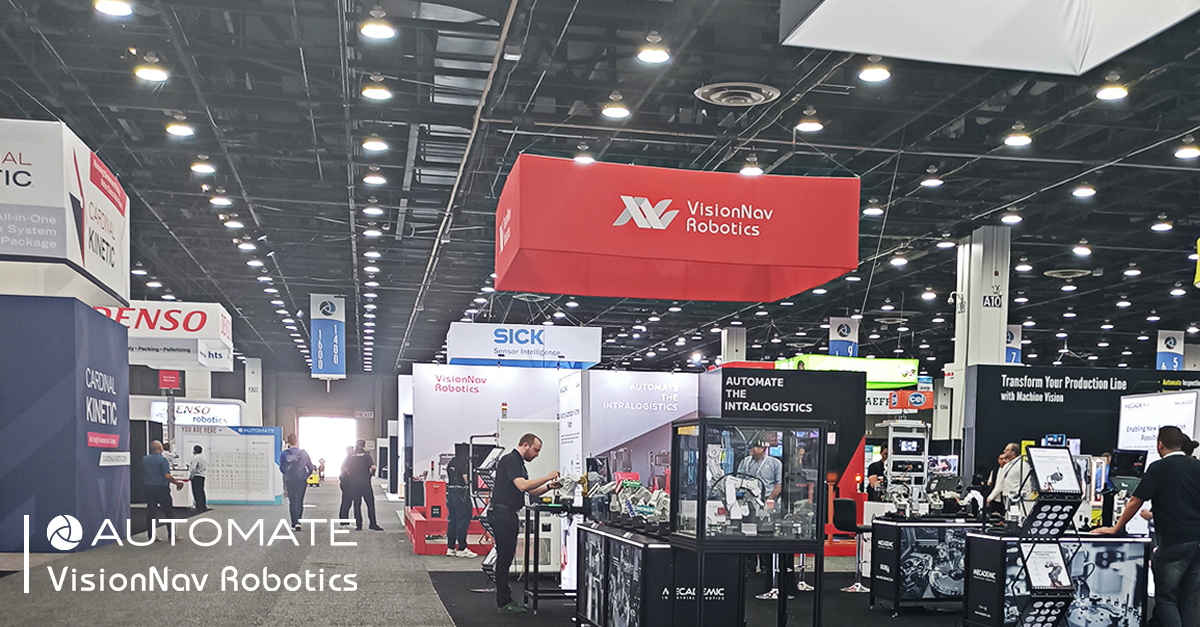 VisionNavbot's tweet photo. 📢 Calling all automation enthusiasts! #Automate2023 kicks off with a bang. 🚀
The show floor is teeming with people, flocking to #Automate2023 in search of the latest automation innovations! 🌟
Don't miss this opportunity to experience the future of automation with #VisionNav. https://t.co/T726LwHDcP
