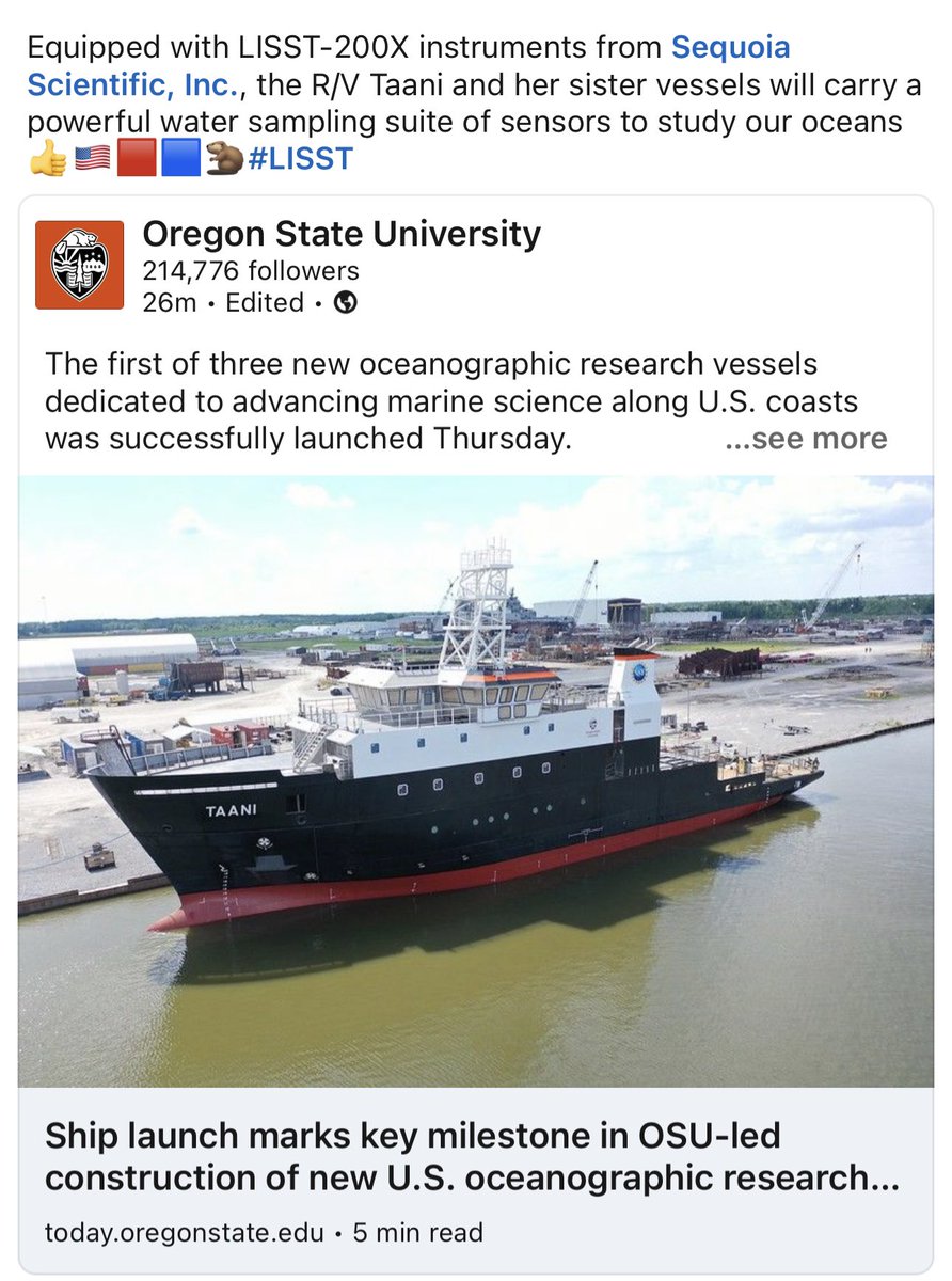 jimdecker's tweet image. OSU taking new vessel! #LISST