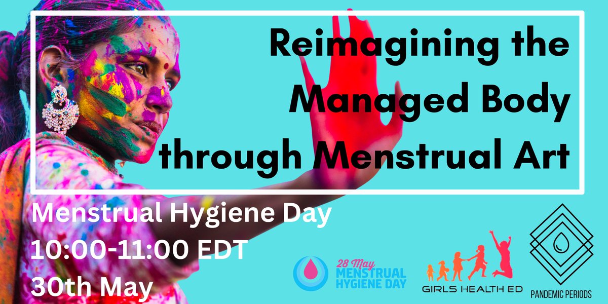 We are incredibly excited to be teaming up with our partners at @GirlsHealthEd to co-deliver a session exploring the importance of creative ways of learning about menstruation & reproductive health Sign up now: bit.ly/3WtDbXy #MHDay2023
