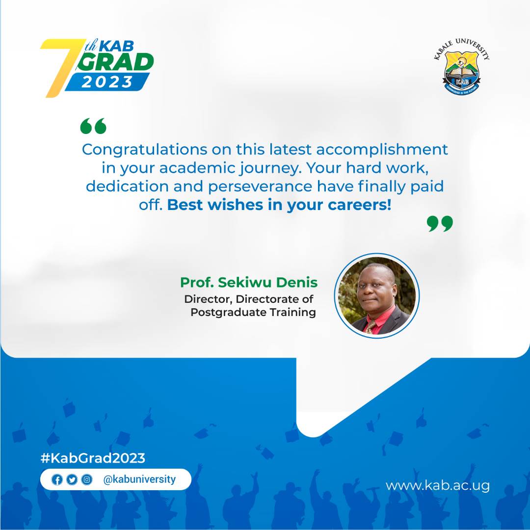kabuniversity's tweet photo. #KabGrad2023 : Our Directors of Academic Units send their congratulations to the graduating class of 2023 @kabuniversity Hongera sana, félicitations à tous. The 2nd of June should be a celebration of your achievements The #ConvocationatKAB awaits you eagerly. #StudentsatKAB https://t.co/D32fLAErHl