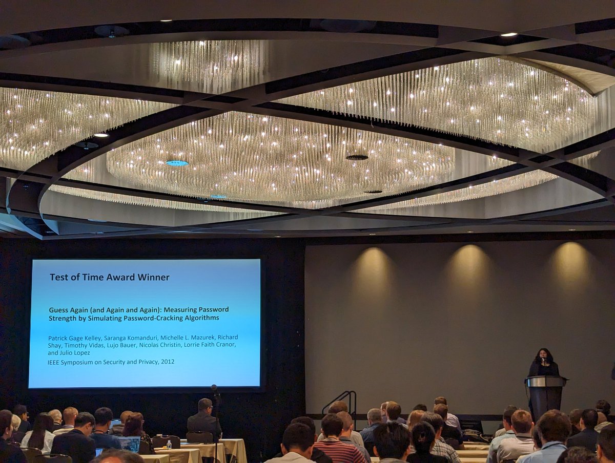 Wow wow wow ! Congratulations <a href="/mmazurek_/">mmazurek @ bsky.social</a> and team for winning the test of time award at <a href="/IEEESSP/">IEEE S&P</a>! This is such an amazing paper, required in my class, and I still enjoy reading it a decade later.