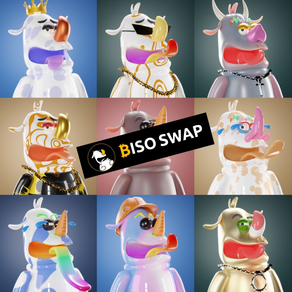 BisoSwap NFT #Airdrop Detail

1. 1,300 NFT to Whales on #BRC20 - Rule: The average holding amount from 20th to 25th
2. 200 NFT for active KOL and community
3. 200 NFT for activity
4. 400 NFT for staking

Deadline: May 25th UTC 13:00
Winner announcement: May 26th
Claim: May 27th