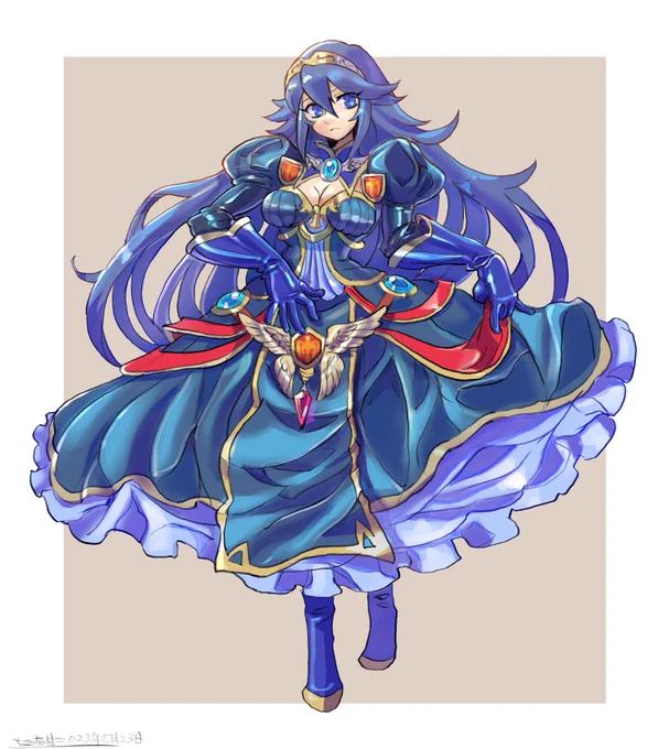 Lucina in a dress