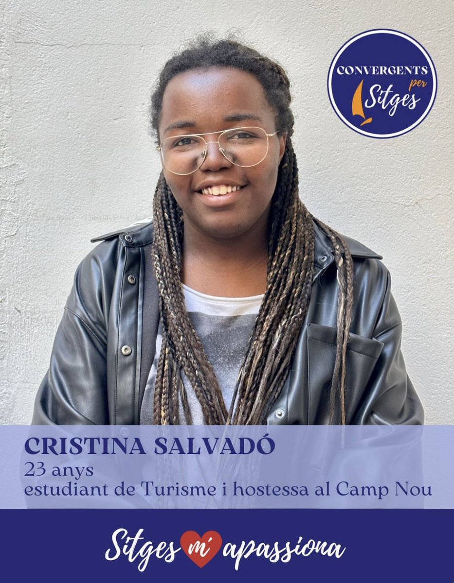 sitges_cnv's tweet photo. Cristina és estudiant de Turisme, tan preuat per la nostra vila, i és també una de les candidates de Convergents per Sitges

#convergents #convergentsdesitges #sitgesmapassiona #sitges #municipals2023 #eleccionsmunicipals https://t.co/EltEtwJ3ss