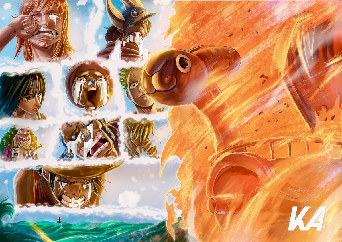 Participation 1 au #RoadToPiece <a href="/Kawamatsu95/">Young Cap | ONE PIECE</a> <a href="/LibraryOfOhara/">Mama Robin</a> 

~ La mort du vogue merry ~