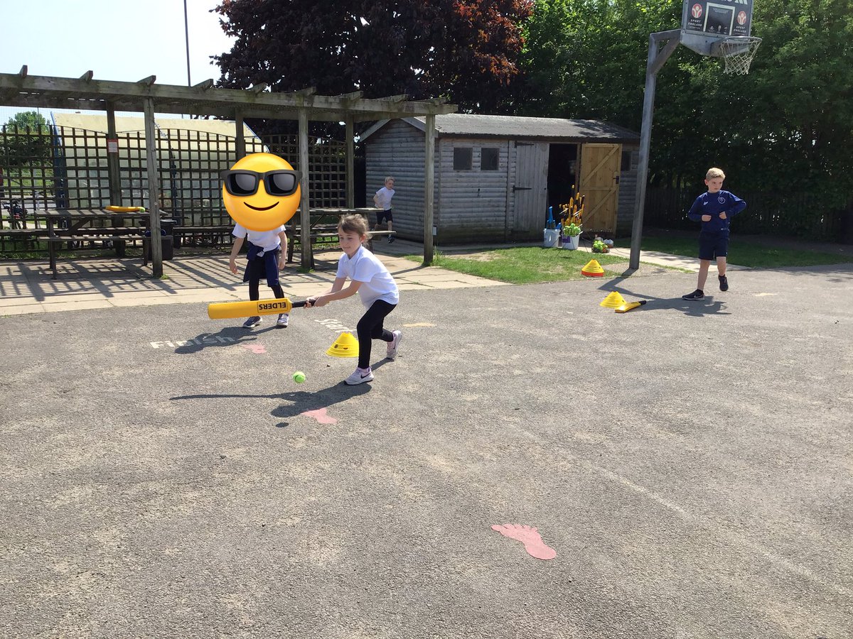 MrsW2200's tweet photo. Anyone for cricket? #TockYear2 showed off some fab cricket skills and team spirit in the sunshine today. Well done, super proud of how your skills have come on. #TockPE @Tockwithcofe https://t.co/PuweFVNMgj