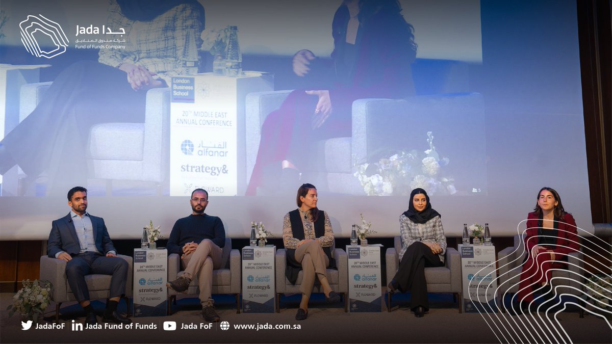 JadaFoF's tweet photo. Rasha highlighted @LBSMEC as part of the panel “Venture Capital in the Middle East: Prospects and Overview” the important role #Jada plays in the economy as it supports the growth and development of the #VC ecosystem, more precisely to foster innovation, support jobs creation and provide access to funding for Saudi SMEs. She also reflected on the evolving role of #women in the #VC #ecosystem today.