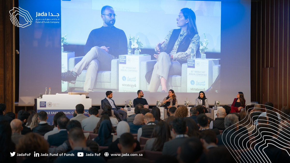 JadaFoF's tweet photo. Rasha highlighted @LBSMEC as part of the panel “Venture Capital in the Middle East: Prospects and Overview” the important role #Jada plays in the economy as it supports the growth and development of the #VC ecosystem, more precisely to foster innovation, support jobs creation and provide access to funding for Saudi SMEs. She also reflected on the evolving role of #women in the #VC #ecosystem today.