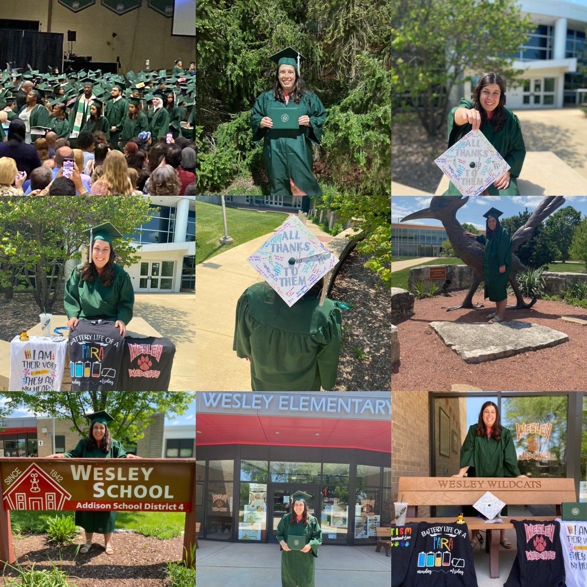 This past weekend I accomplished something that I would never get! I graduated college from College of Dupage! I had the best supporting from my family and friends!! I love you all! Thank you all!! #Wild4Wesley  #ASD4ALL