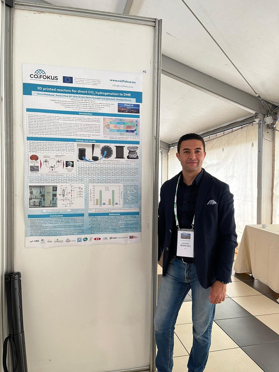 CNR-ITAE attends the ICheap 16 conference, Napoli 21-24 MAY 2023, with Dr. Giuseppe Bonura, WP leader of the H2020 #CO2Fokus project.