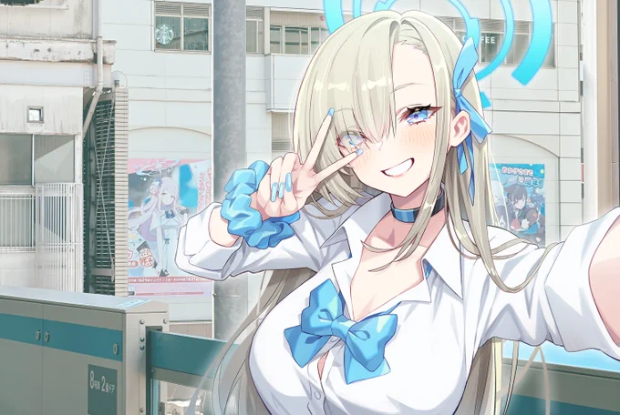 #一之瀬アスナ #アスナ #ブルアカ いつでもどこでも、アスナと一緒に自撮りができる!