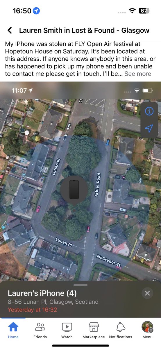 cerysbrown_'s tweet photo. 🚨 if you lost your phone at fly open air this weekend at Hopetoun House Edinburgh, I did and have now located it in Glasgow. Another girl in the same boat and her phone at the same address! if anyone has any information or is in the same boat, please message me! 🚨 https://t.co/Vxbzi0R6oM