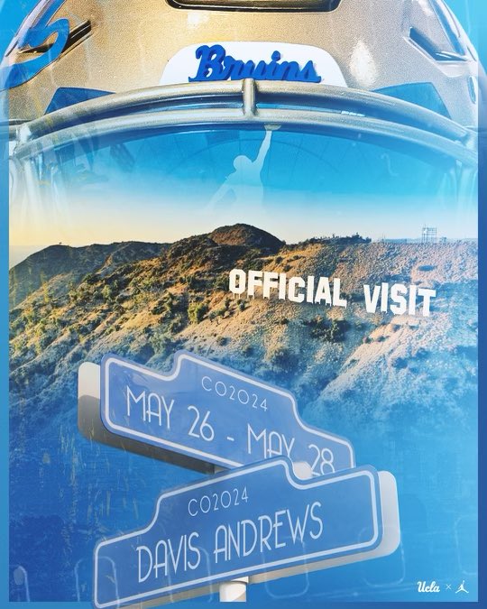 davis_andrews5's tweet photo. Going back to Cali this weekend!!!👀🐻
@UCLAChipKelly @CoachIrv_ @AliiNiumatalolo @UCLAFootball https://t.co/CWXSO9J9iT