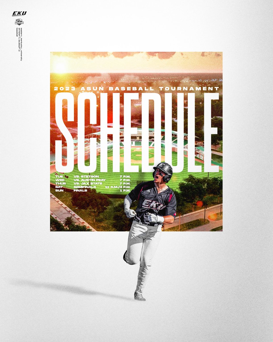 All @ASUNBSB Tournament games will air live on ESPN+.

If you can't be with us in Florida, make sure you schedule time in front of the 📺 for the Colonels.

#GoBigE