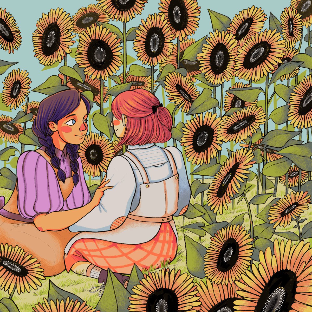 Well it’s my balloon day 😳 will y’all perhaps RT my work?? I’m a queer &amp; trans illustrator seeking rep in middlegrade &amp; kidlit! it would mean a lot to me!! 💙💙