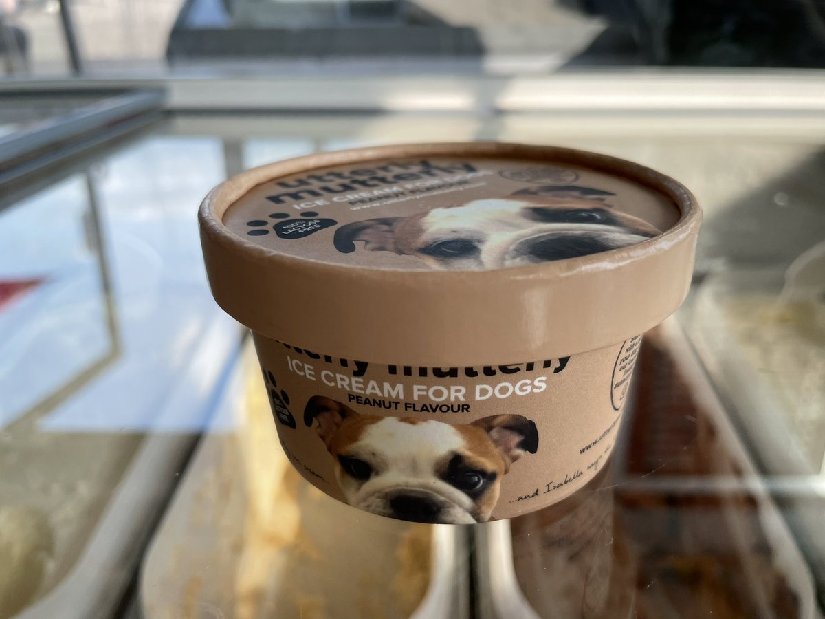 We never forget your doggies here at memobeach! New flavour  doggie ice cream Peanut Butter Utterly Mutterly!