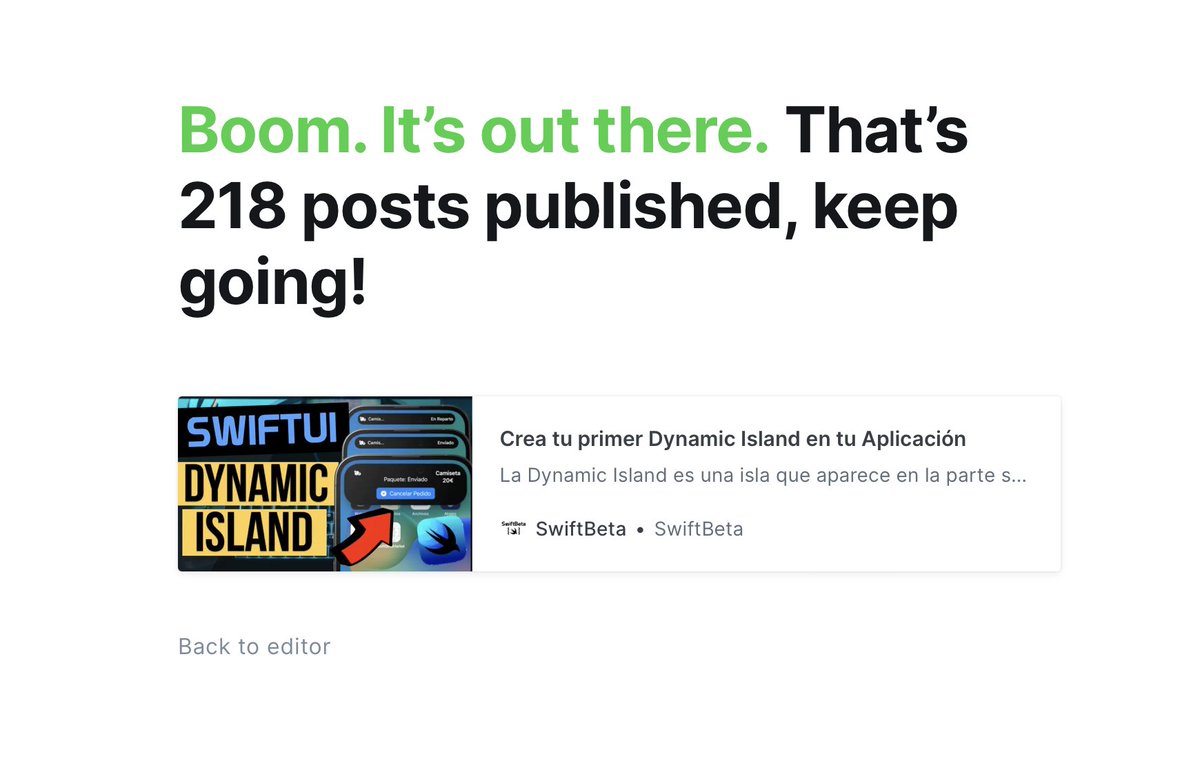 SwiftBeta_'s tweet photo. 218 Posts GRATUITOS sobre SWIFT, SWIFTUI, XCODE, UIKIT, COMBINE, ARQUITECTURAS, etc en https://t.co/b3BLjGJ5Jc

Se dice pronto, pero es el trabajo de muchos meses de trabajo 🤩 https://t.co/zYQleE9oud