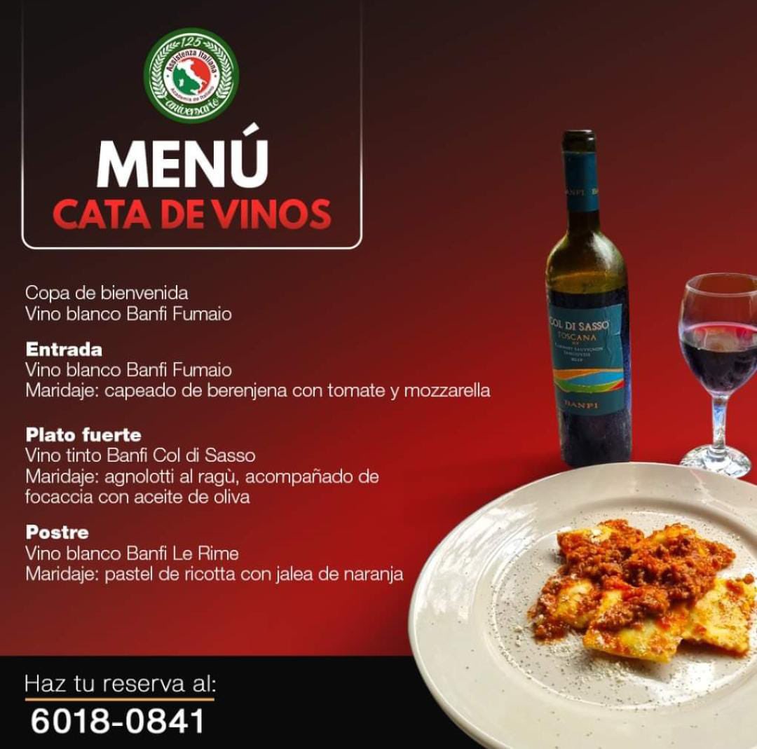 ASISTAL's tweet image. 🍷🎶 ¡Prepárate para una experiencia única! 🎉 Únete a nuestra cata de vinos y música en vivo el 25 de mayo a las 7:00 p.m. 🌟 Deleita tus sentidos con 4 copas de vino 🍷, disfruta del delicioso menú 🍽️ y déjate cautivar por la melodía 🎵 de Enrique Mancia, el maestro de la ópera