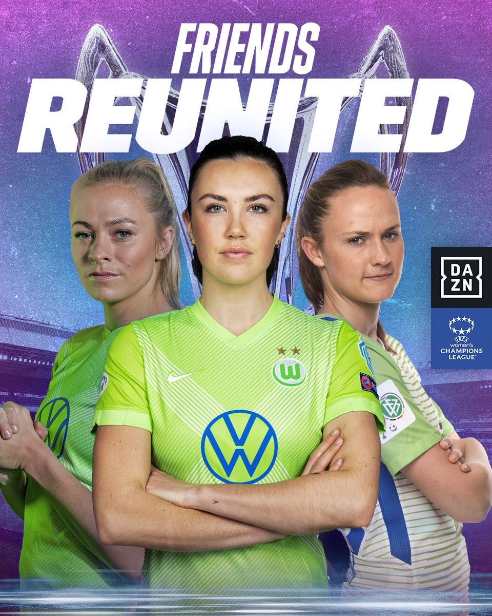 Fridolina Rolfö, Ingrid Engen and Caroline Graham Hansen are playing the #UWCL final against their old club 🏆🟢 #DAZNUWCL