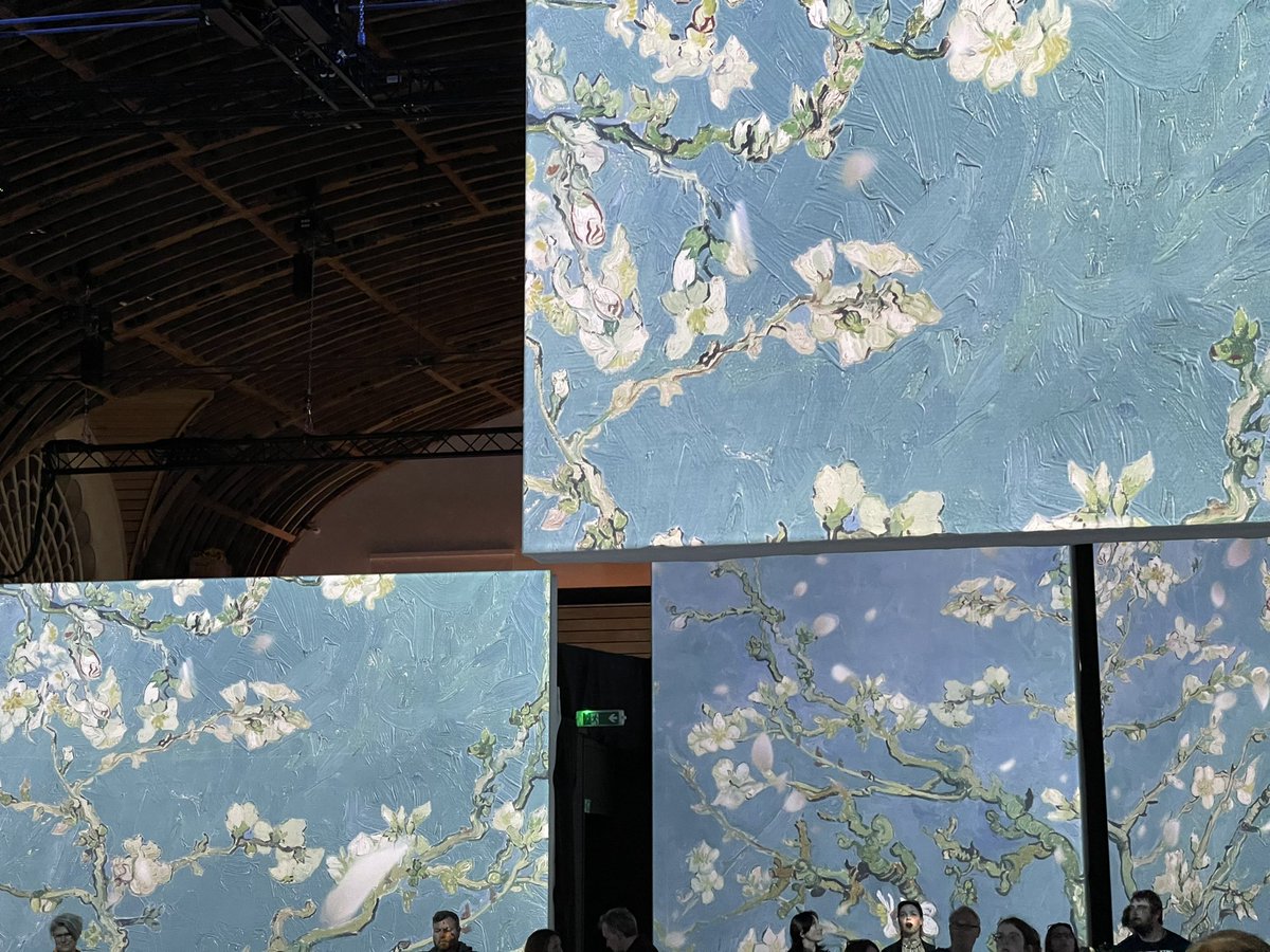 peter_eyres's tweet photo. Beautiful installation of Van Gogh Alive at Brighton Corn exchange. https://t.co/OBM3NTflEV