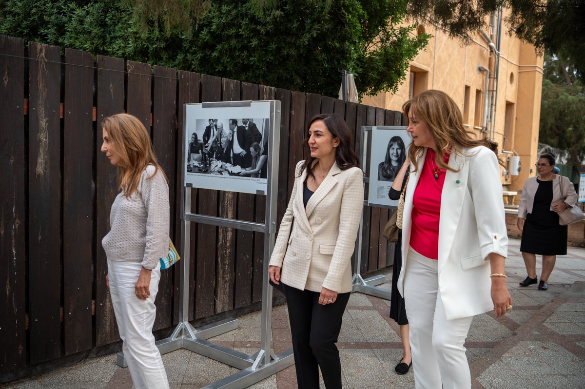 UN_CYPRUS's tweet photo. (4/4) The photo exhibition ‘Inclusive Diplomacy: Women's Participation in the Cyprus Talks’ will continue to be open to visitors outside Ledra Palace #UNCyprusTalks @UNDPPA https://t.co/Rw7eUI5Fid