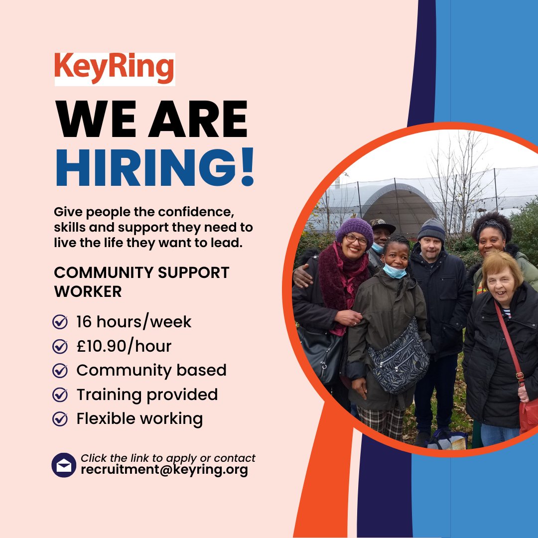 We are looking for a part time Community Support Worker in Knowsley.

If you’re interested in people’s lives and ambitious for them this could be the role for you!

Find out more and apply: bit.ly/3orBE7B
#Hiring #Recruitment #SupportWork