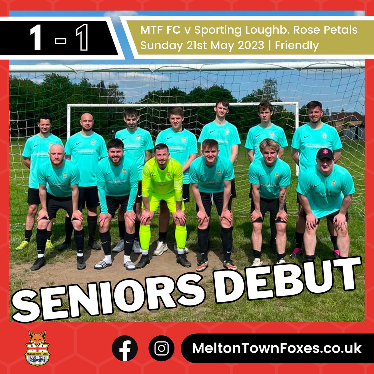 Meltonfoxesfc's tweet photo. OFF TO A GREAT START 👍🏻👏🏻 - A fantastic effort from our new senior side who were unlucky not to win their first match, but put in a good shift!

Keep up the great work! We have many more foxes on the way!! 🦊👏🏻 https://t.co/KnRjNKA8oO