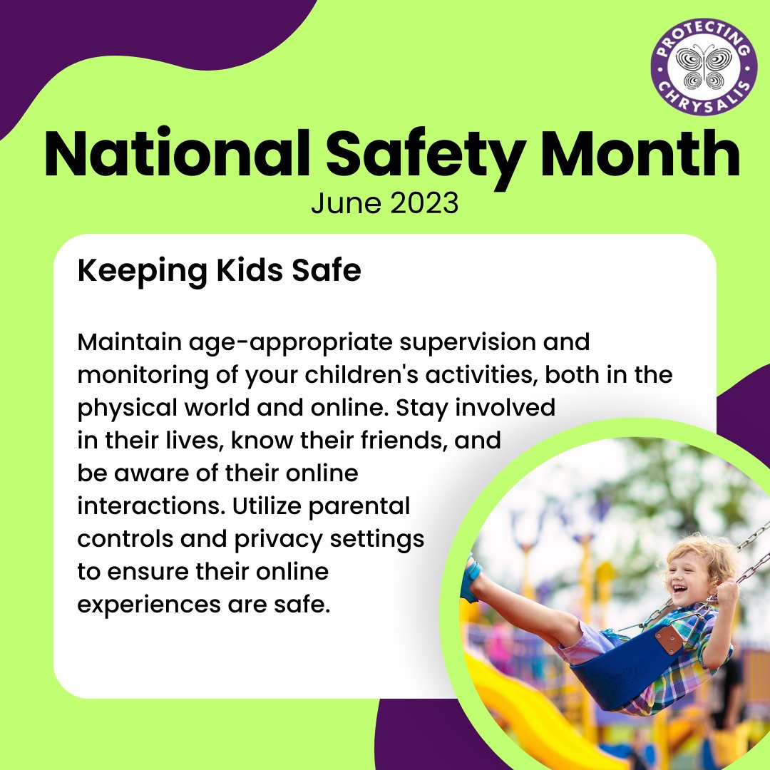 🚸👀 During National Safety Month, let's ensure kids' well-being through age-appropriate parental supervision. Let's stay vigilant and create a secure environment for our children. #ChildSafety #NationalSafetyMonth #ParentalSupervision