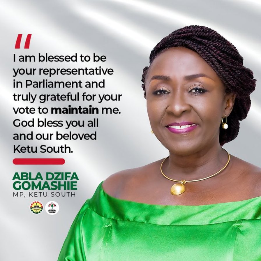 Ketu South is truly grateful for your selfless service, 2024 massive numbers for you. <a href="/hondzifa/">Hon Dzifa Abla Gomashie</a>