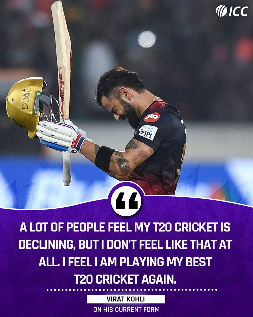 ICC's tweet photo. Virat Kohli is showing no signs of slowing down 💪

More ➡️ https://t.co/AJg7SUou2D https://t.co/8uZO6uma3a