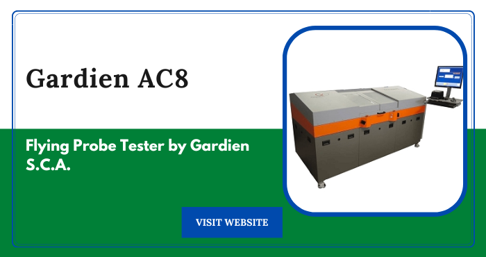 Gardien AC8 by Gardien S.C.A. is a Flying Probe Tester

Click here to get the DataSheet ow.ly/AUcx50Otj4z

#GardienAC8 #FlyingProbeTester #GardienSCA #PCBTesting #TestEquipment #DataSheet #ElectronicTesting #PCBManufacturing