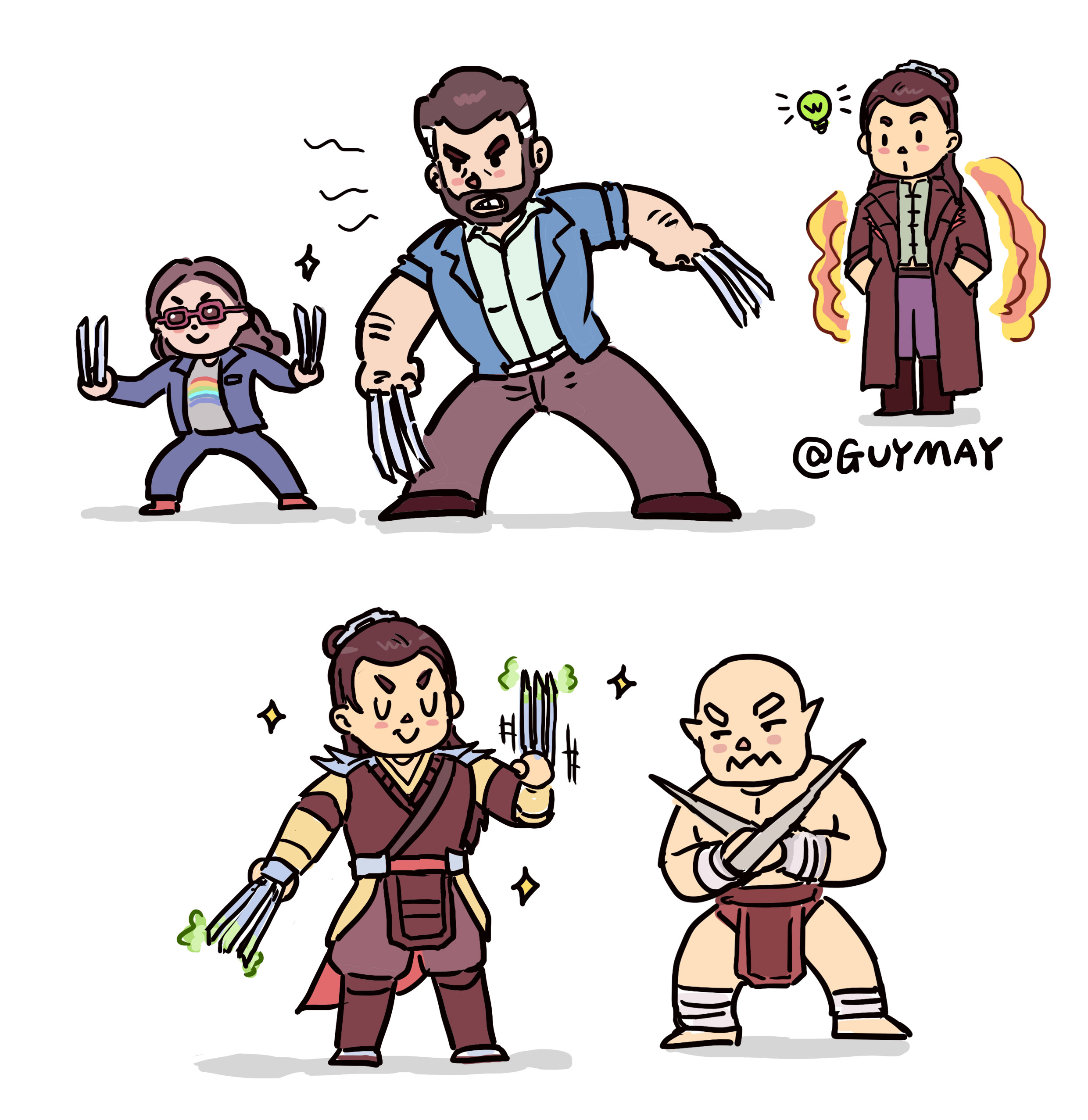 Guymay on X: My first impression when seeing #Mk1 #Shangtsung 's weapon  claw was… Did he travel to the world of #Wolverine and got  inspired?😂Hahahaha #Baraka:😑 #mortalkombat #Logan #x23 #laura #marvel  #chibi #