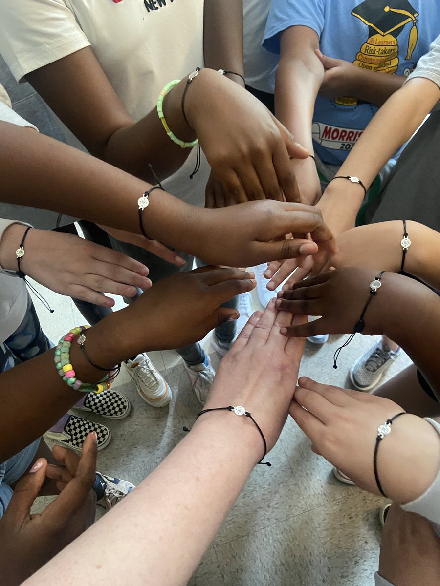 CounselorRG3's tweet photo. This was not my vision for this photo, but I actually love it even more. ♥️ I’ve  loved this group of girls so much. They’ve kept me on my toes, and I’ll miss them in middle school. #ROX @MorrisBrandonES @jbland100 @MsSmall2016 @Topperville2 https://t.co/v81CN5o0OO