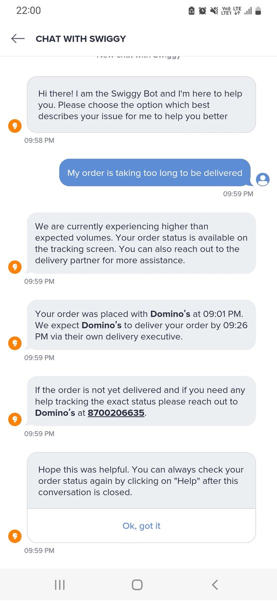 Ddevessh's tweet image. what the hell is this @SwiggyCares the given assistance number is not picking my call , and there is no way to talk to a swiggy agent. how do i get my order