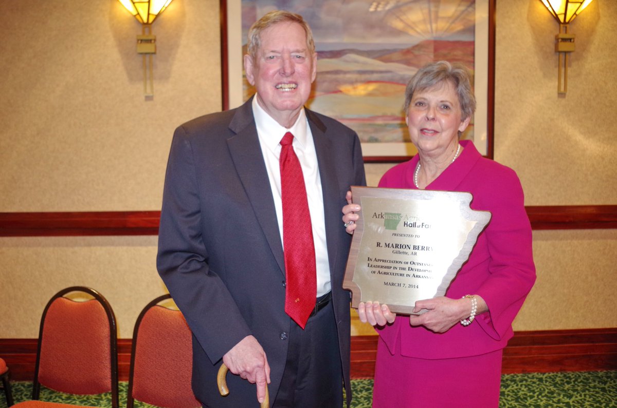 Statement from Arkansas Farm Bureau President Rich Hillman on the passing of former U.S. Rep. Marion Berry of Gillette, who served as Congressman for Arkansas’s 1st District from 1997-2011. 

“Our prayers are with the family of Rep. Marion Berry, whose service to Arkansas (cont.)