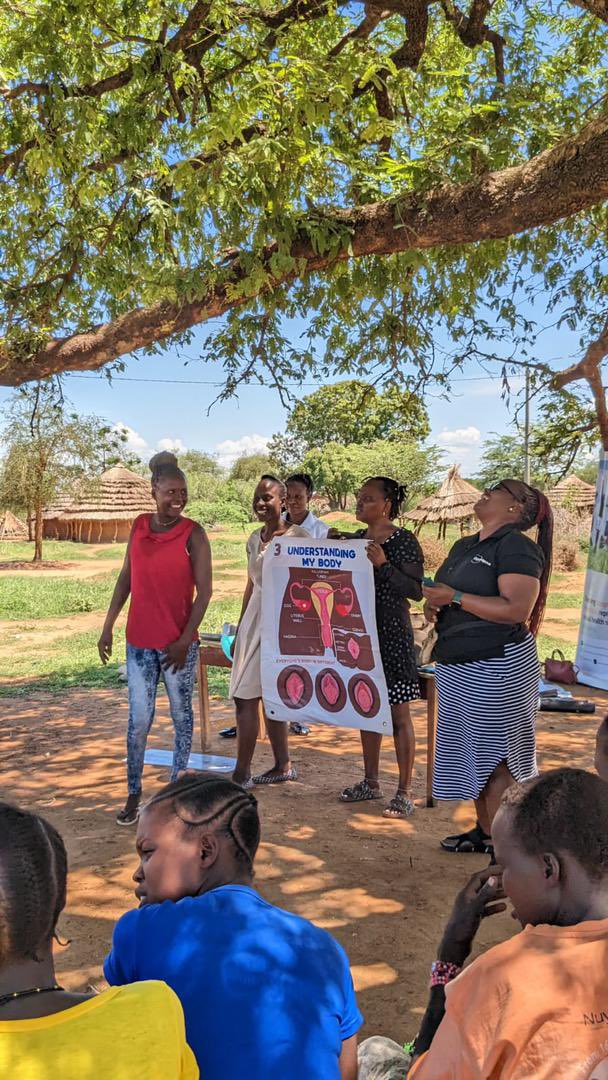 WezeshaGirls's tweet photo. We are honored to Join @Togetheraliv and other partners in Napak District for the #MHFest in commemoration of the International #MHDay2023 
Training Women and Young Girls to make their own sanitary products is extremely Transformational: #WeAreCommitted to #EndMenstrualStigma https://t.co/GQjYUTSwge