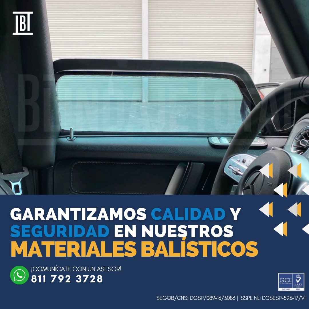 Garantizamos calidad y seguridad en nuestros materiales balísticos 🚙🔥
📩 info@blindajetotal.com
🌐 blindajetotal.com
FB/TW/IG/IN ➡️ Blindaje Total

#blindajeautomotriz #blindadora #kevlar #acerobalistico #ssab #autoblindado #protección #seguridad