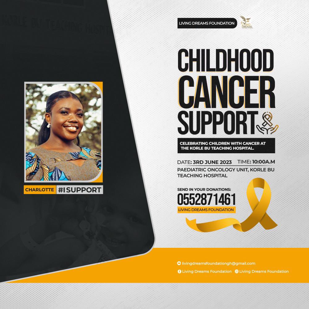 Chatte_Anderson's tweet photo. Childhood Cancer Support.
Kindly join us.
#ChildhoodCancer
#isupport
#icancervive
#CharlloteOwusuAnsah https://t.co/JENfQtNqHA