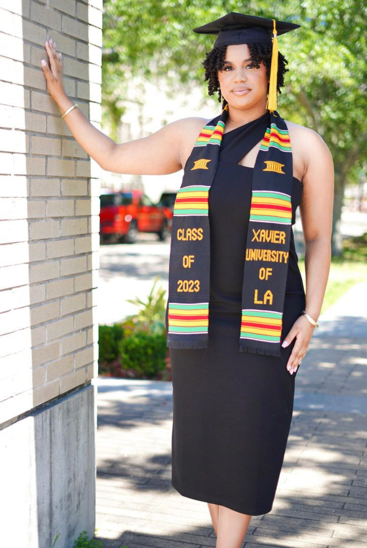 'Thank you Xavier for molding me into the woman I am today. I've built life-long friendships and grown in ways I never could have imagined.'  #XULABUILD scholar Jillian, who will be graduating with her Bachelor of Science in Biology! #XULAProud #XULA23 #XULAGrad