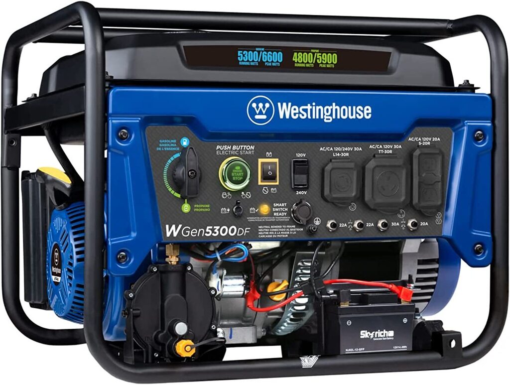 CaspianOdin's tweet photo. #Westinghouse 6600 Watt Dual Fuel Home Backup #Portable #Generator, Remote Electric Start with Auto Choke, Transfer Switch Ready, RV Ready, CARB Compliant https://t.co/ecBOY2N8b3 https://t.co/1gXoVX5RN9