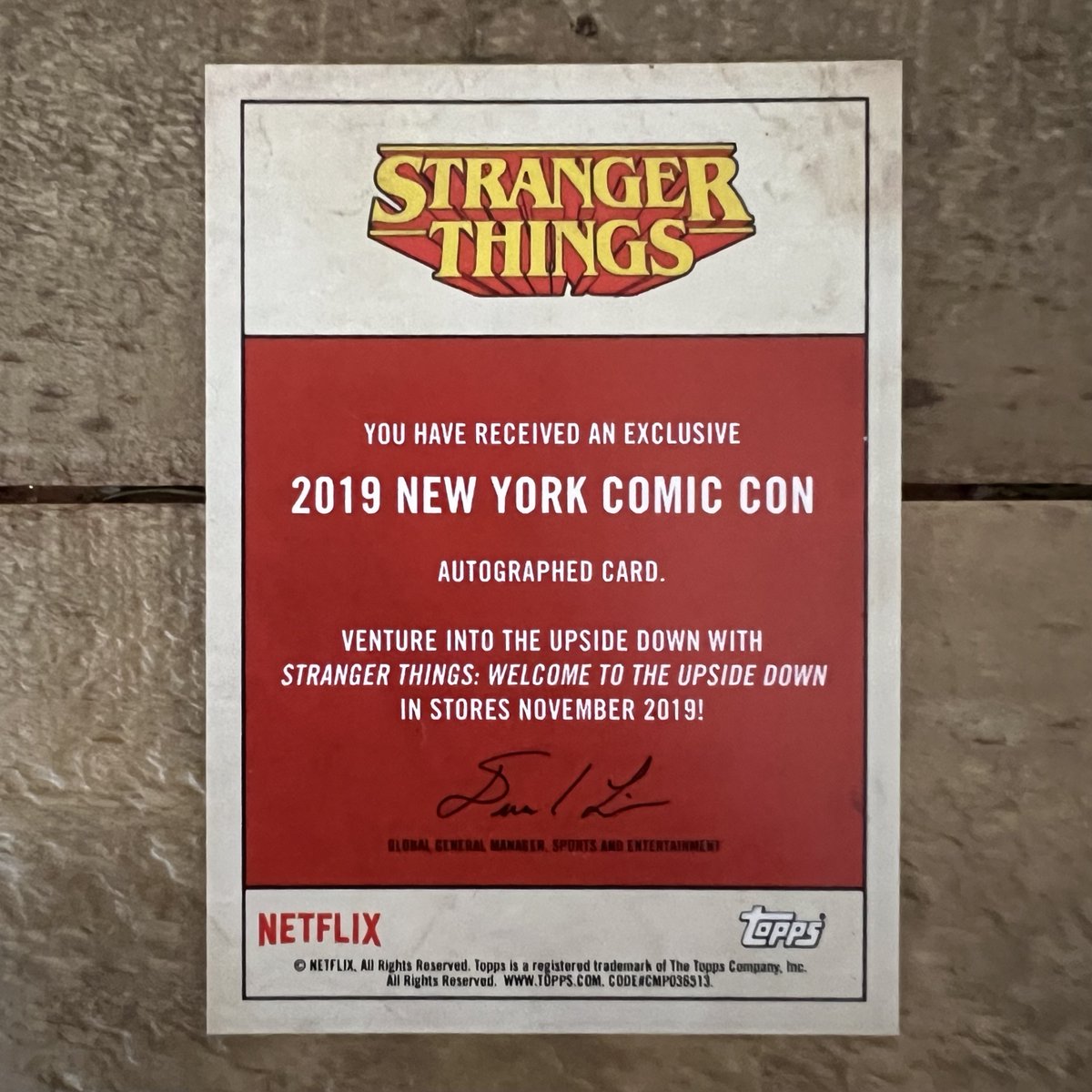 MatthewModine's tweet photo. RT (+ be following @AdamRackoff) by 5/29 for a chance to win this extremely limited edition @NY_Comic_Con #StrangerThings Dr. Brenner Autographed Card! Only 50 fans received these in 2019, but I have a few! Adam will be helping me pick the winner this #ModineMonday. Good luck! https://t.co/sUB4jWBxJG