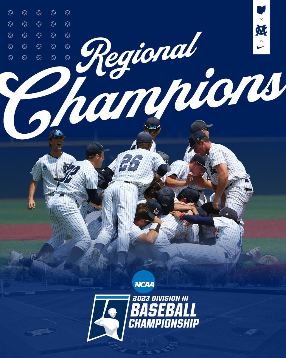 With our win over Adrian yesterday, we have captured the Regional Championship and will now HOST the Super Regional this Friday and Saturday against Misericordia. First pitch on Friday is at 12 pm. #EttaExpress #PioNation #d3baseball