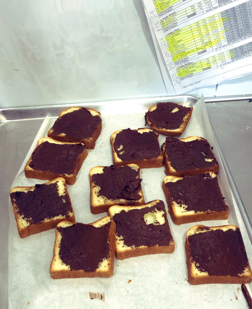 Fraj_TOFCompany's tweet photo. GM from the office to the sweet-toothed Pirates! 🏴☠️🔥🍞
We’re grinding & product sampling… oh yes, these Brioche slices with Homemade Cocoa spread are 🫶.
#Sourdough #ItalianBakery #NaturalBread #BriochePullman $ARRR $PEPE #BuyARRR #ARRR https://t.co/d2JgFAZv0y