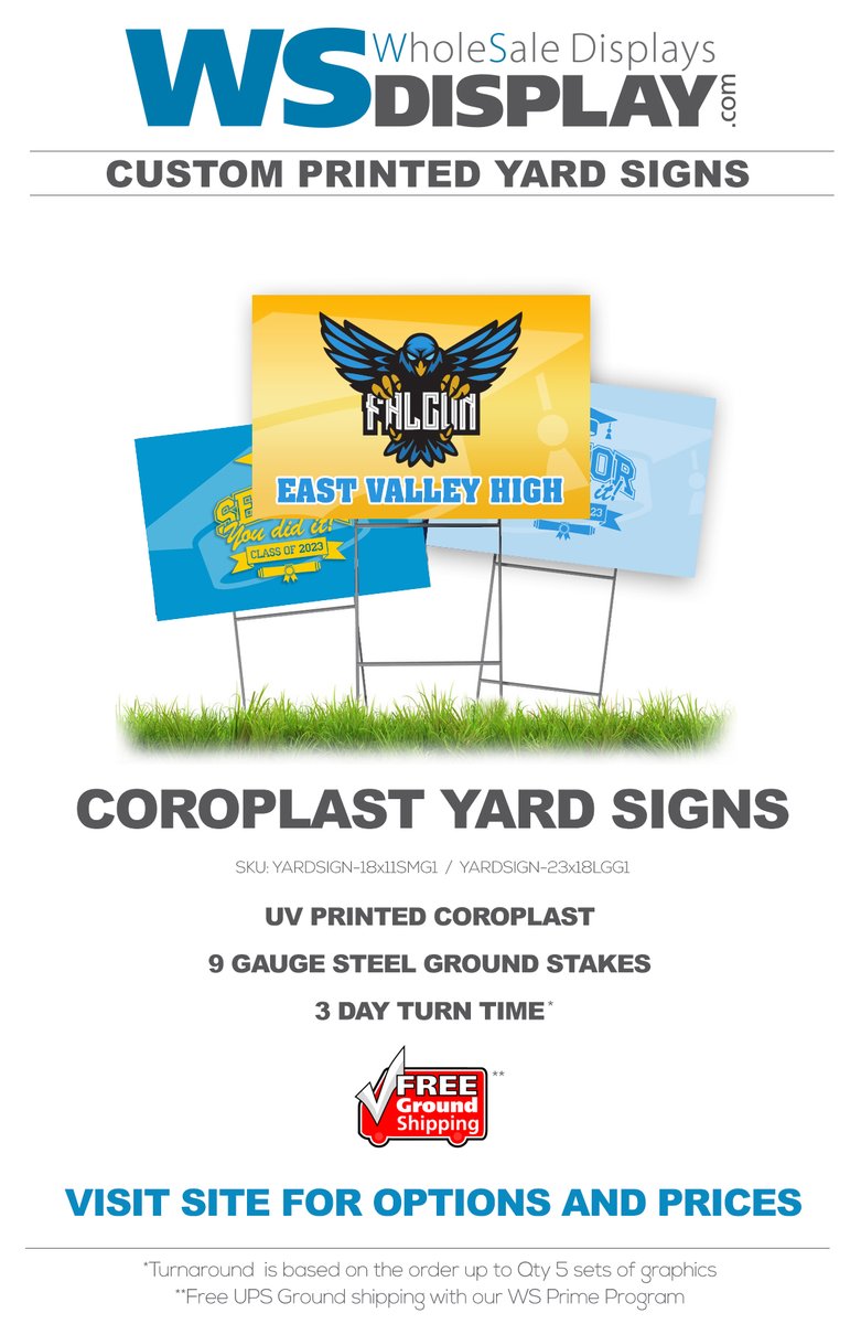 WSDisplay's tweet image. Custom Printed Yard Signs!
wsdisplay.com/flags-outdoor-…

#wsdisplay #onechoice #onechoicedisplays #wholesaledisplays #signs #banners #largeformatprinting #cmyk #advertising #displays #customsigns #custombanners #print #printing #signshop #wholesalesigns #bannersstands #yardsigns