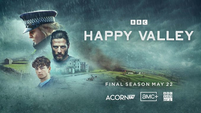TVTango's tweet photo. 🌟Watch tonight @BBCAMERICA 10pm (Stream @AcornTV @AMCPlus) Premiere Final Season 3 #HappyValley Starring #SarahLancashire @jginorton @ConnahRhys #SiobhanFinneran @CharlieBMurphy About https://t.co/f92jvqJFRP https://t.co/nkVrDKEVxa