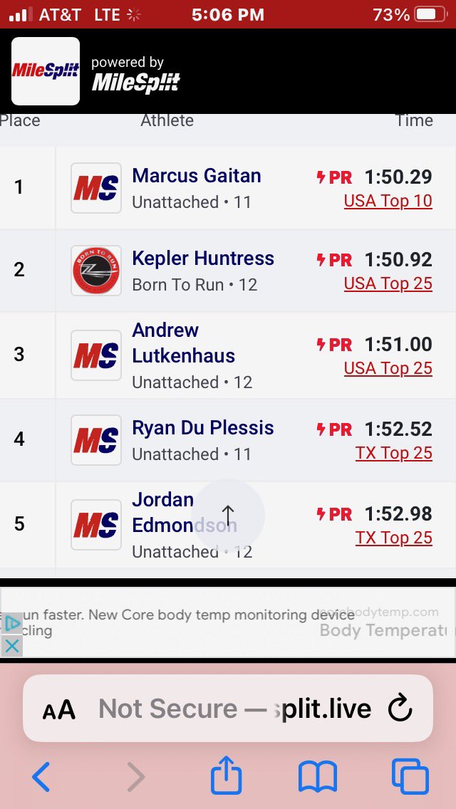 Congratulations to Marcus and Matthew Gaitan both competed in the TTFCA Meet of Champions held at Texas State.  
💚🤍👟🏃‍♂️👟🤍💚